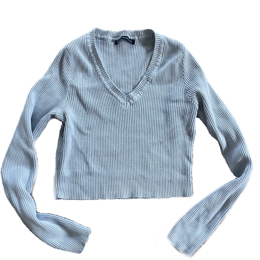 Brandy Melville Long Sleeve Blue Shirt
